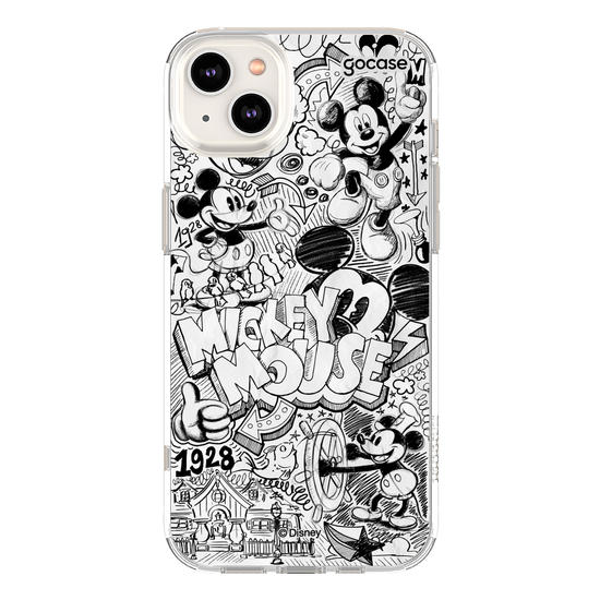 Capinha para celular  Turma do Mickey - Pattern Rabiscado
