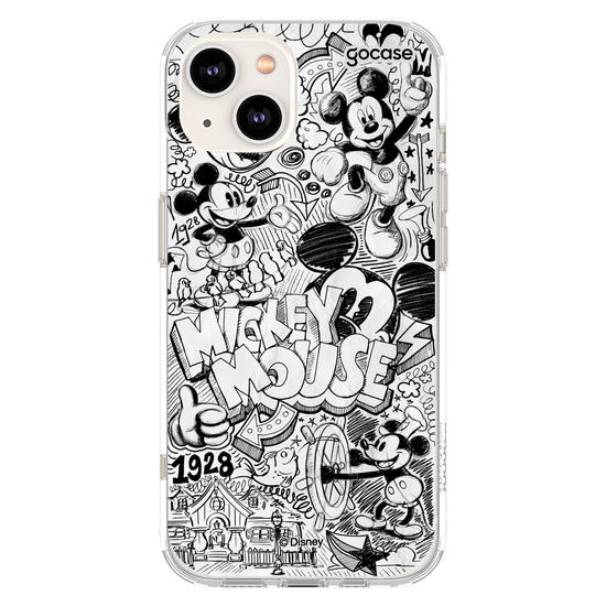 Capinha para celular  Turma do Mickey - Pattern Rabiscado