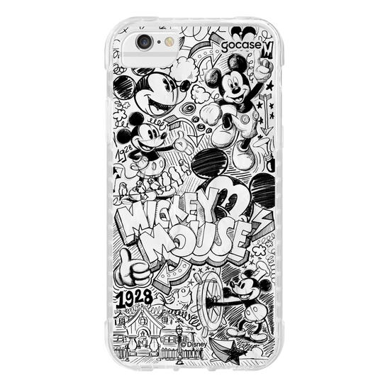 Capinha para celular  Turma do Mickey - Pattern Rabiscado
