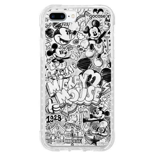 Capinha para celular  Turma do Mickey - Pattern Rabiscado