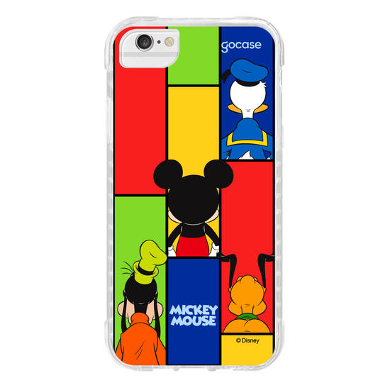 Capinha para celular  Mickey e Amigos - Pose de Costas