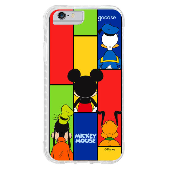 Capinha para celular  Mickey e Amigos - Pose de Costas