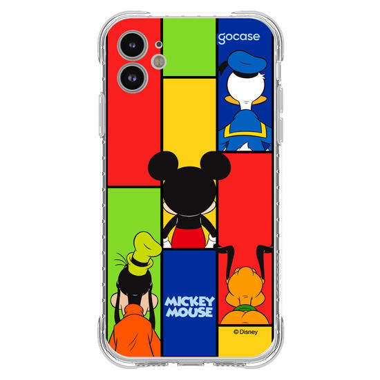 Capinha para celular  Mickey e Amigos - Pose de Costas