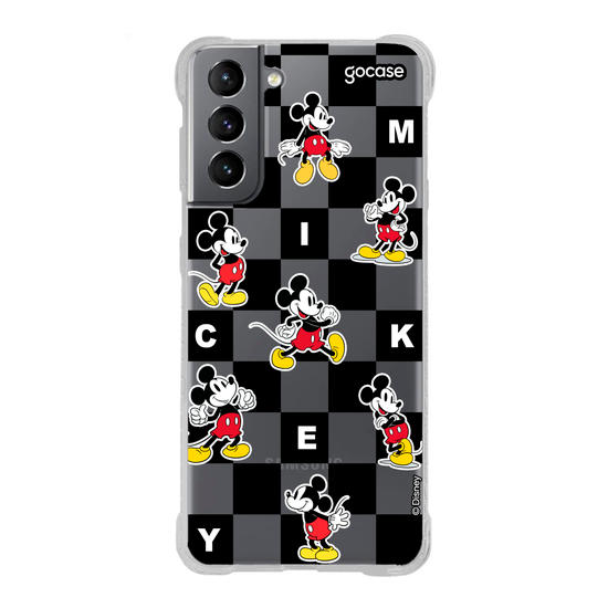 Capinha para celular  Mickey e Amigos - Xadrez Minimalista