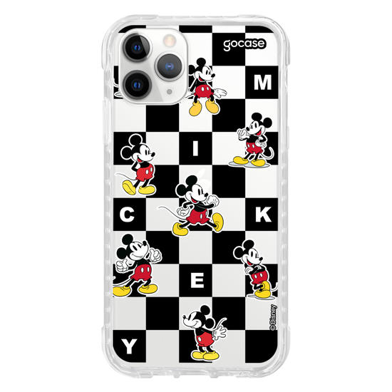 Capinha para celular  Mickey e Amigos - Xadrez Minimalista