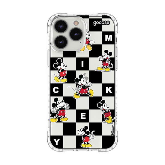 Capinha para celular  Mickey e Amigos - Xadrez Minimalista