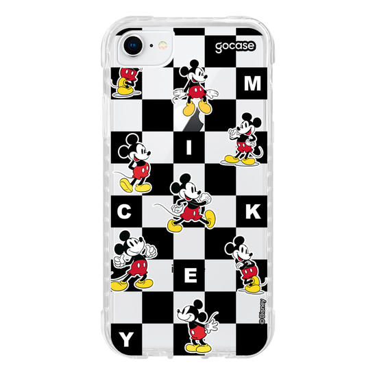 Capinha para celular  Mickey e Amigos - Xadrez Minimalista