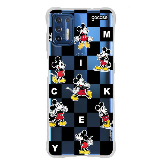 Capinha para celular  Mickey e Amigos - Xadrez Minimalista