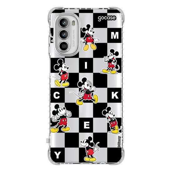 Capinha para celular  Mickey e Amigos - Xadrez Minimalista