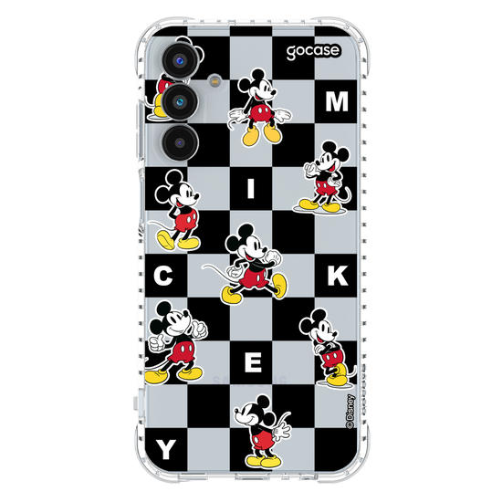 Capinha para celular  Mickey e Amigos - Xadrez Minimalista