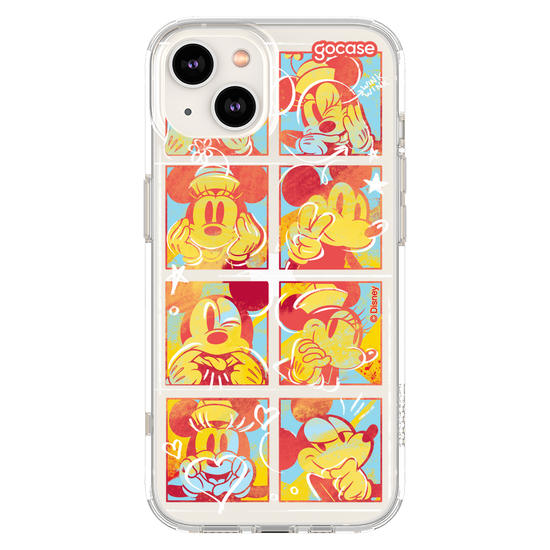 Capinha para celular  Mickey e Minnie Sketch Coloridos