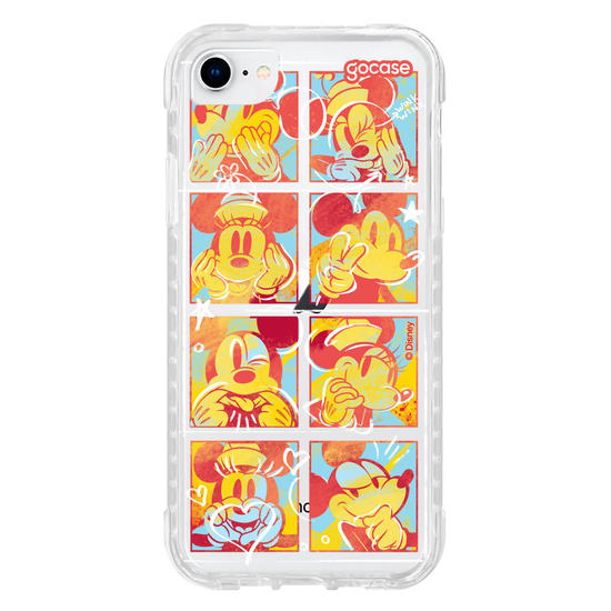 Capinha para celular  Mickey e Minnie Sketch Coloridos