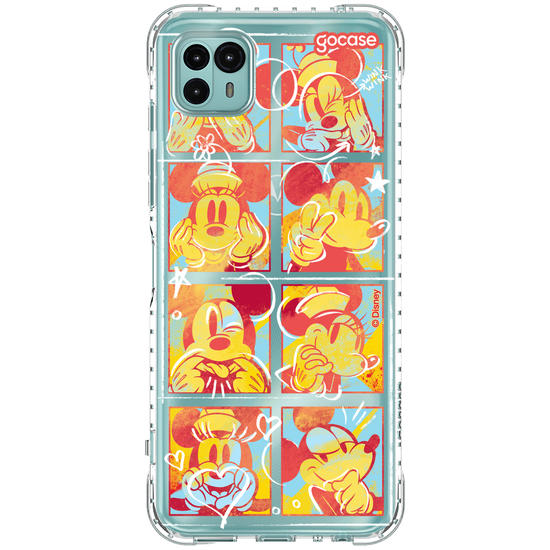 Capinha para celular  Mickey e Minnie Sketch Coloridos