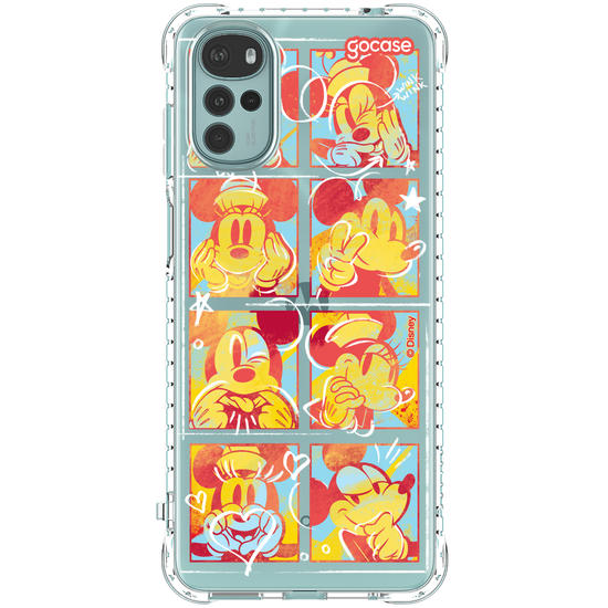 Capinha para celular  Mickey e Minnie Sketch Coloridos