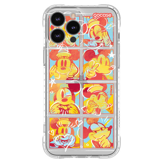 Capinha para celular  Mickey e Minnie Sketch Coloridos