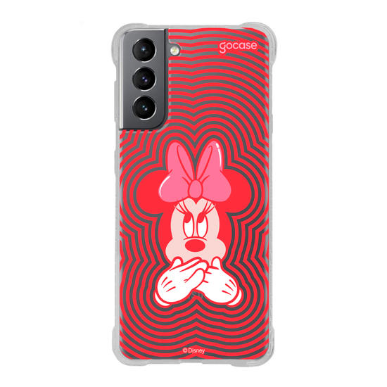 Capinha para celular Mickey e Amigos - Minnie "I Love Pink!"