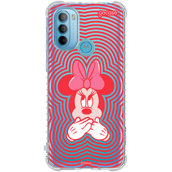 Capinha para celular Mickey e Amigos - Minnie "I Love Pink!"
