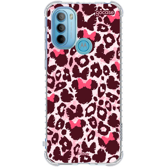 Capinha para celular  Minnie - Pink Animal Print