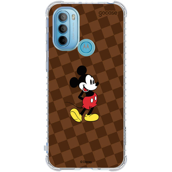 Capinha para celular  Pattern Xadrez do Mickey