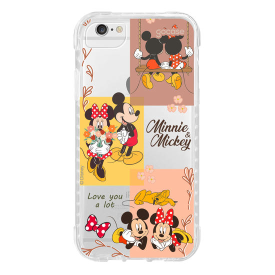 Capinha para celular  Mickey e Minnie - Quadrinhos Fofos