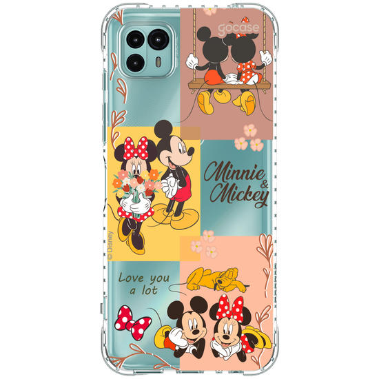Capinha para celular  Mickey e Minnie - Quadrinhos Fofos