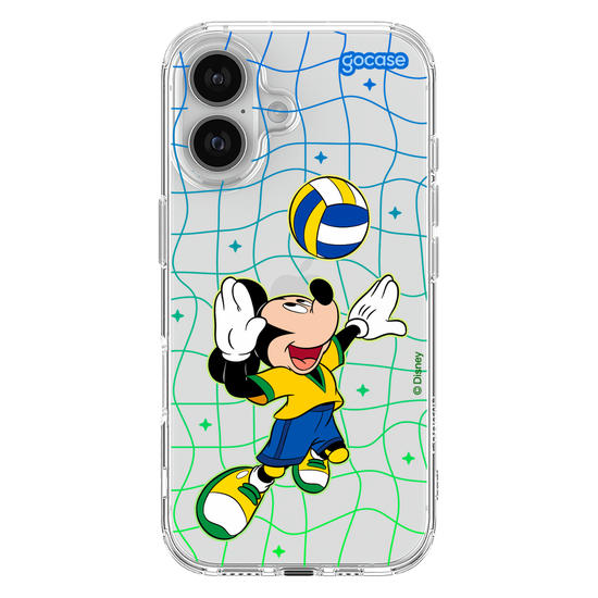 Capinha para celular Mickey e Amigos - Jogo de Vôlei