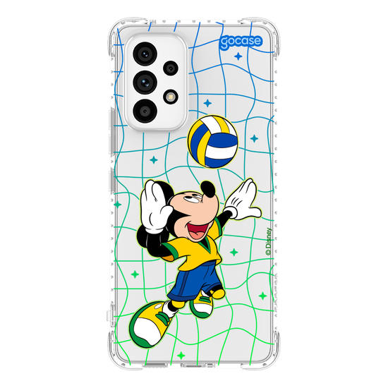 Capinha para celular Mickey e Amigos - Jogo de Vôlei