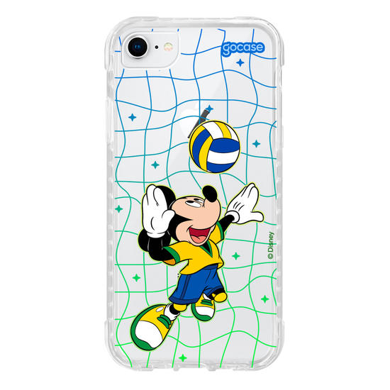Capinha para celular Mickey e Amigos - Jogo de Vôlei