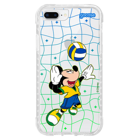 Capinha para celular Mickey e Amigos - Jogo de Vôlei