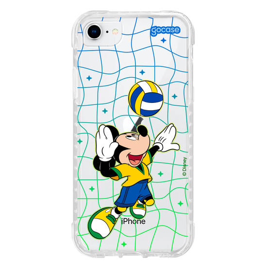 Capinha para celular Mickey e Amigos - Jogo de Vôlei