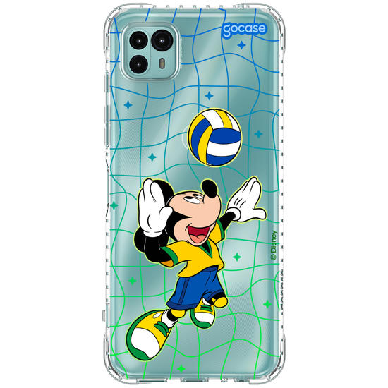 Capinha para celular Mickey e Amigos - Jogo de Vôlei