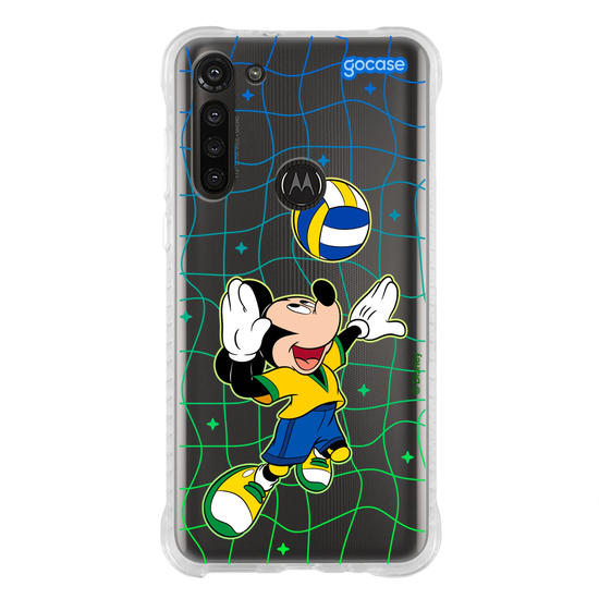 Capinha para celular Mickey e Amigos - Jogo de Vôlei
