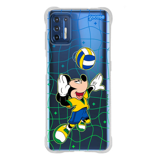 Capinha para celular Mickey e Amigos - Jogo de Vôlei