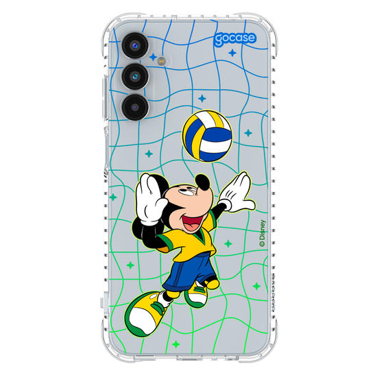 Capinha para celular Mickey e Amigos - Jogo de Vôlei
