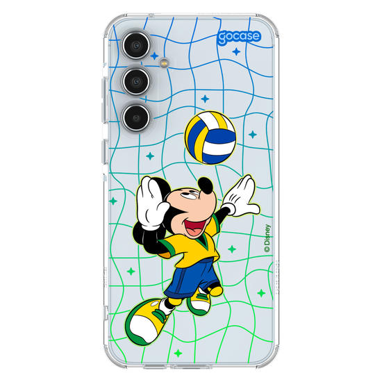 Capinha para celular Mickey e Amigos - Jogo de Vôlei