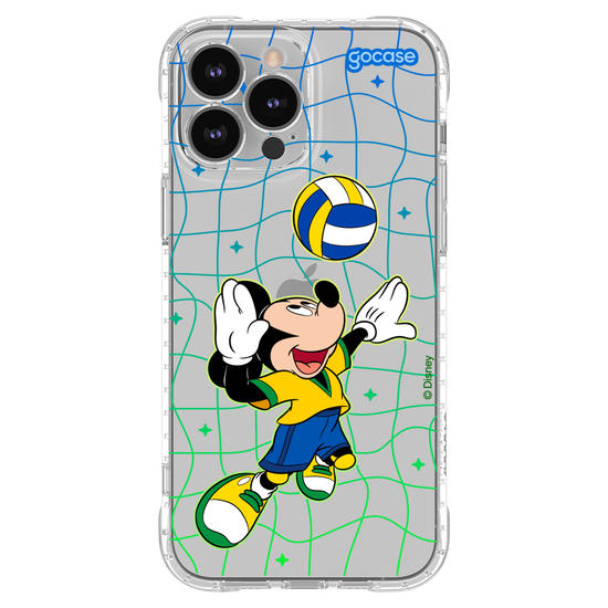 Capinha para celular Mickey e Amigos - Jogo de Vôlei