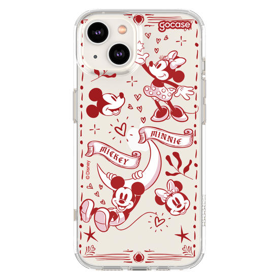 Capinha para celular Mickey e Minnie - Red Love