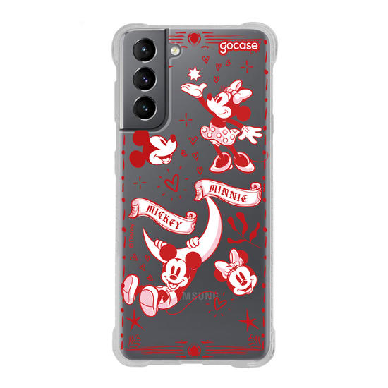 Capinha para celular Mickey e Minnie - Red Love