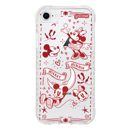 Capinha para celular Mickey e Minnie - Red Love