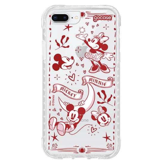Capinha para celular Mickey e Minnie - Red Love