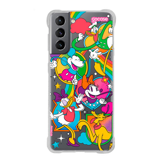 Capinha para celular Mickey e Amigos - Psicodelia