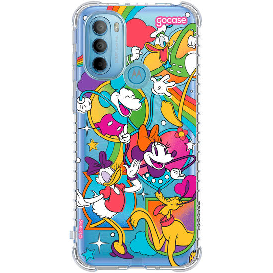 Capinha para celular Mickey e Amigos - Psicodelia