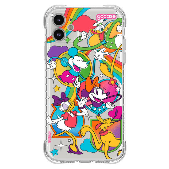 Capinha para celular Mickey e Amigos - Psicodelia