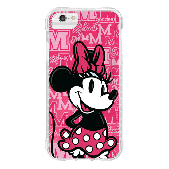 Capinha para celular Minnie Colegial Pink