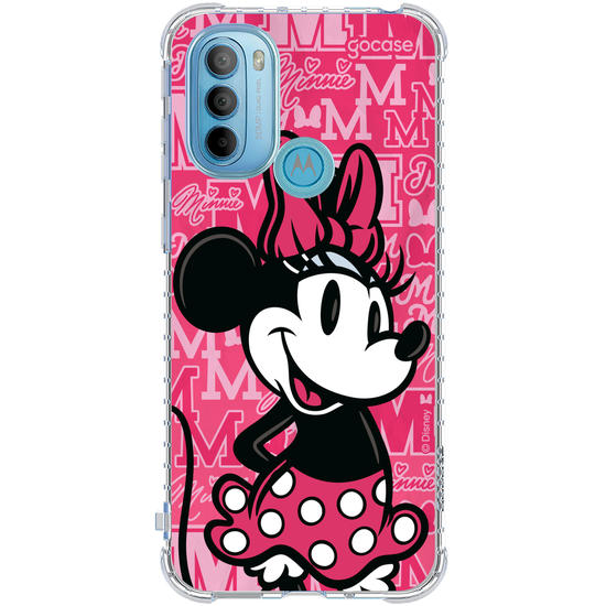 Capinha para celular Minnie Colegial Pink