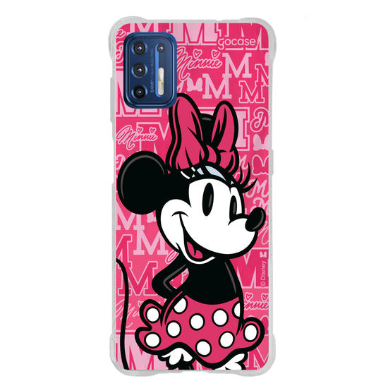Capinha para celular Minnie Colegial Pink