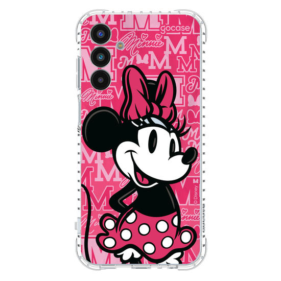 Capinha para celular Minnie Colegial Pink
