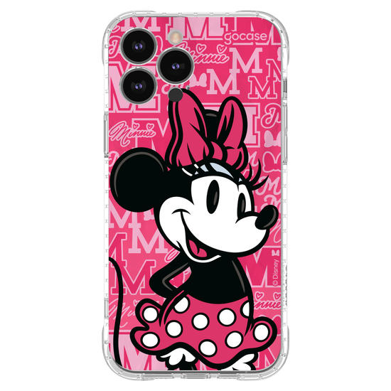 Capinha para celular Minnie Colegial Pink