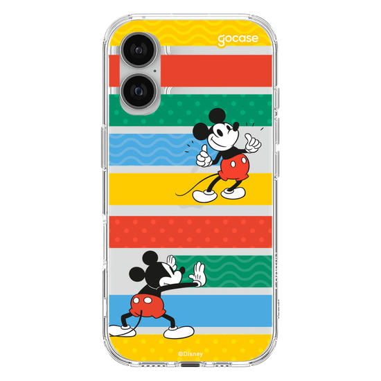 Capinha para celular Mickey Escondendo Listras
