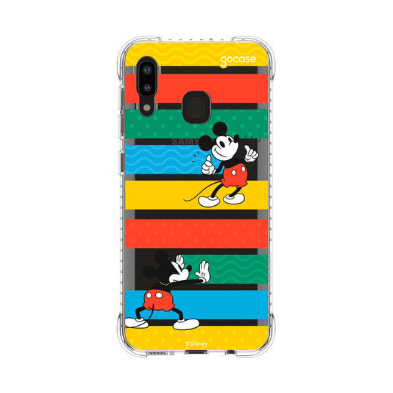 Capinha para celular Mickey Escondendo Listras